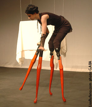 Lisa on 4, 28-inch wooden table-leg stilts